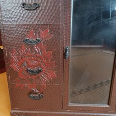 お引取り限定　鎌倉彫道具入れ　購入時１１万の画像