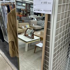 ★ジモティ割あり★  姿見 ライトブラウン H150.5×D6×W35.2 クリーニング済み TJ8843の画像