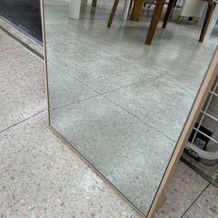 ★ジモティ割あり★  姿見 ライトブラウン H150.5×D6×W35.2 クリーニング済み TJ8843の画像