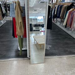 ★ジモティ割あり★  姿見 ライトブラウン H150.5×D6×...