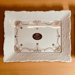 Ballerine（バレリーヌ ）スクエアデザートプレート＆スプーン（ペア）うさぎオブジェ付の画像