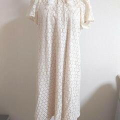 マタニティ　半袖ドレス　レース　結婚式　ワンピース　産前　オフィ...