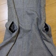 着画あり　J.Crew　ノースリーブ　ワンピース　グレーブラウン　ウール100%の画像
