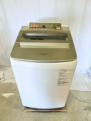 Panasonic 縦型洗濯機 NA-FA100H3 2017年製　10kg エコナビ 即効泡洗浄 簡易乾燥機能付
