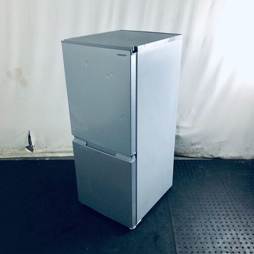 ID:rc12521 シャープ SHARP 冷蔵庫 一人暮らし 中古 2020年製 2ドア 152L シルバー ファン式 両方開き SJ-D15G-S  【リユース品：状態C】【送料無料】【設置費用無料】