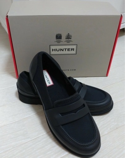 ハンターHunter レインシューズ   24cm　UK5ローファー