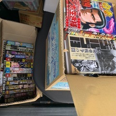 最近のコンビニの　漫画本 約４０冊 マンガ ほぼ一度読んだのみ　ゴルゴ　など　いろいろ　コンビニでここ数ヶ月購入したものです。同じものがある場合があります。箱2箱分　の画像