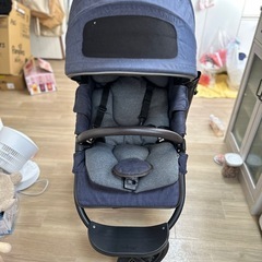 AirBuggy ベビーカー ネイビ エアバギー　レインカバー　...