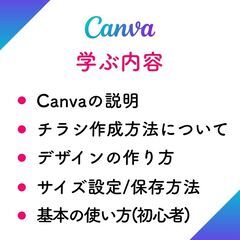 2025年は学びたい！初心者さん必見！はじめてのCanvaチラシ講座!チラシの作り方を知ろう!!簡単なチラシを作って頂きます！の画像