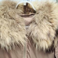 VIS　ショート丈ダウンコート　ラクーンファーの画像