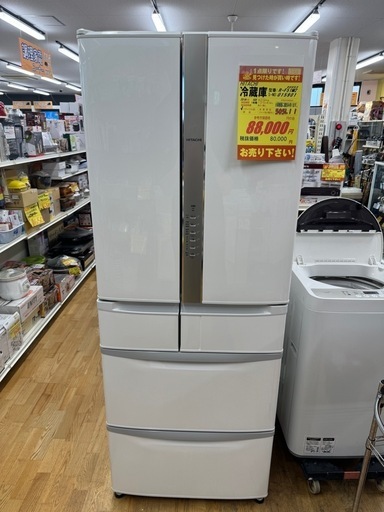 値下げしました！！！HITACHI製★18年製大型冷蔵庫★1年間保証付き