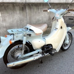 ☆ 売れました。美車　女性オーナー　リトルカブ　ＰＧＭーＦＩ　　セル付き　４速　プコブルー　走行１７０００K  キック　セル1 回始動　１オーナー　登録できますの画像