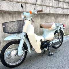 ☆ 売れました。美車　女性オーナー　リトルカブ　ＰＧＭーＦＩ　　セル付き　４速　プコブルー　走行１７０００K  キック　セル1 回始動　１オーナー　登録できますの画像