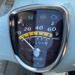 ☆ 売れました。美車　女性オーナー　リトルカブ　ＰＧＭーＦＩ　　セル付き　４速　プコブルー　走行１７０００K  キック　セル1 回始動　１オーナー　登録できますの画像