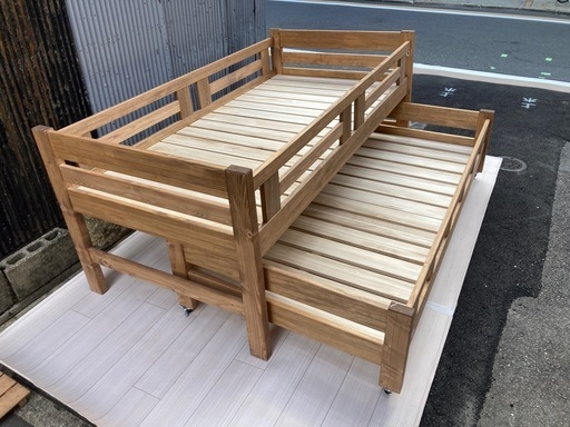 大川家具　2段親子ベッド　"ミエル"