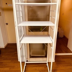 【中古品】収納家具（スライド棚＋可動式棚）