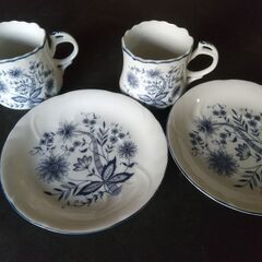 Demain　ドマン　コーヒーカップ＆ソーサー　ペアの画像