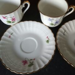 新品　Noritake　ノリタケ　ボーンチャイナ　コーヒーカップ＆ソーサー　ペアの画像