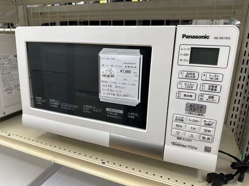 【ドリーム川西店御来店限定】パナソニック　オーブンレンジ　NE-MS15E5-KW／クリーニング済み 【200203825560074