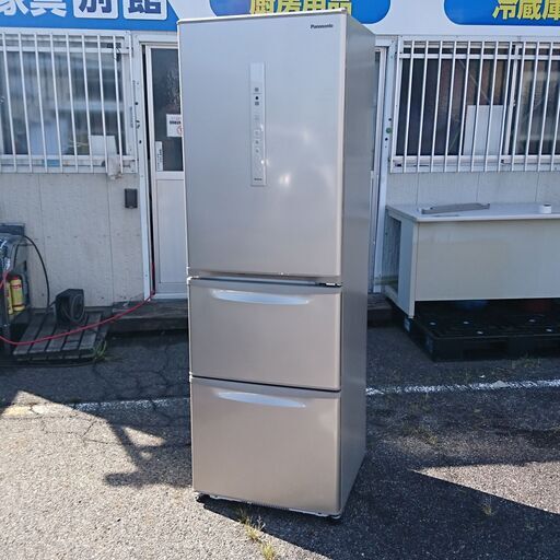【引き取り限定中古品】 Panasonic パナソニック 3ドアノンフロン冷凍冷蔵庫 NR-C371N-N 365L 2020年製