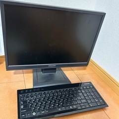 【ジャンク】PCモニターとワイヤレスキーボード
