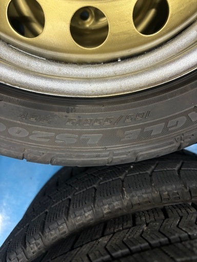 鉄ホイール　雑塗装済み