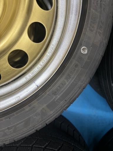 鉄ホイール　雑塗装済み