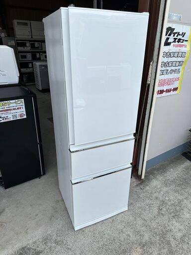 【動作保証あり】MITSUBISHI 2018年 MR-CX37C 365L 3ドア 冷凍冷蔵庫 自動製氷【管理KRR646】