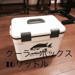 【引き渡し済みです】クーラーボックス16リットル　キャンプ　釣り...