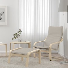 IKEA　ポエング   パーソナルチェア＆オットマン