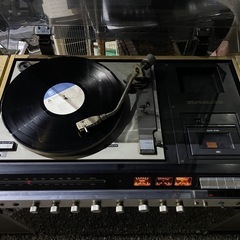 ☆昭和レトロ アンティーク 日立 Lo-D レコード カセット ラジオコンポ   S-2500 1976年製の画像