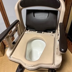 未使用です★介護用ポータブルトイレ★処理袋30枚つき！の画像