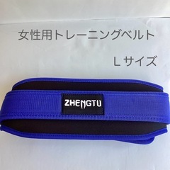 トレーニングベルト Lサイズ　ブルー