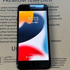 美品　iPhone7 128GBバッテリー91% ジェットブラッ...