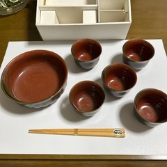 【未使用品】湯呑み、蕎麦用食器の画像