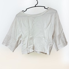 MURUA ムルーア スリーブデザインTシャツ レディース服 半袖 夏服 白の画像