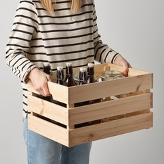 IKEA　KNAGGLIG クナッグリグ　靴箱　りんご箱
