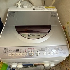 【差上げます】シャープ洗濯機ES-TG60K　