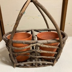 植木鉢　素焼き　2個セットの画像