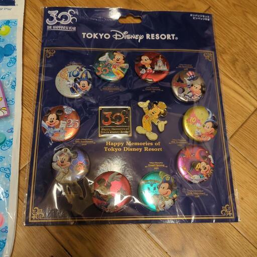 東京ディズニーリゾート30周年缶バッジセット