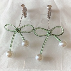 ハンドメイド 水引 イヤリング