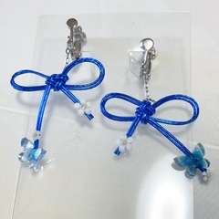 ハンドメイド 水引 イヤリング