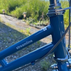 16インチ　子供自転車　補助輪付き　ブルーの画像