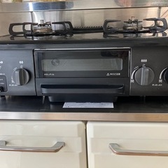 2017年製ガスコンロ(パロマ/IC-N36B-R)の画像
