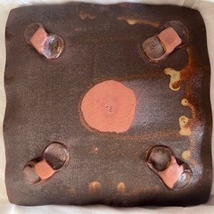 【未使用】 半右衛門窯 盛皿 角皿 和食器 木箱付き(約)24cm×24cmの画像