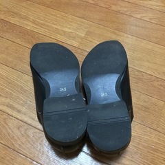 JASLEY　革靴　24.5cm　黒の画像