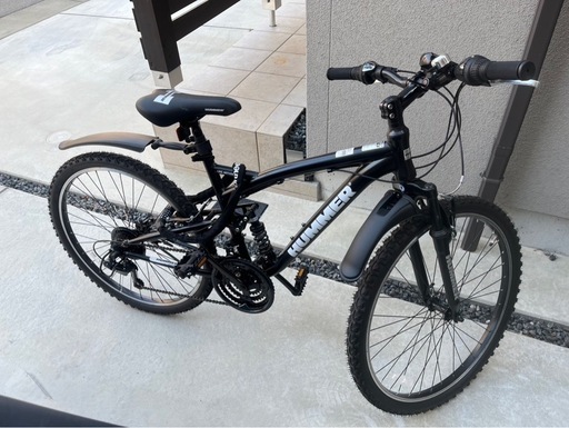 【お譲り先決まりました】HUMMER ハマー マウンテンバイク 26インチ ライト、泥除け付き！