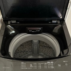 【お譲り先決定‼️】【洗濯機】アイリスオーヤマ　2022年製　ブラック　の画像