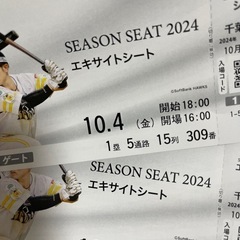 【決まりました🙂‍↕️】ホークスチケット　