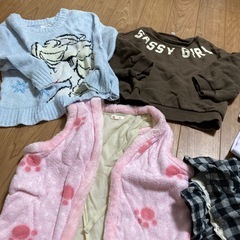 120 女の子　秋冬服　まとめ売り　8点　の画像